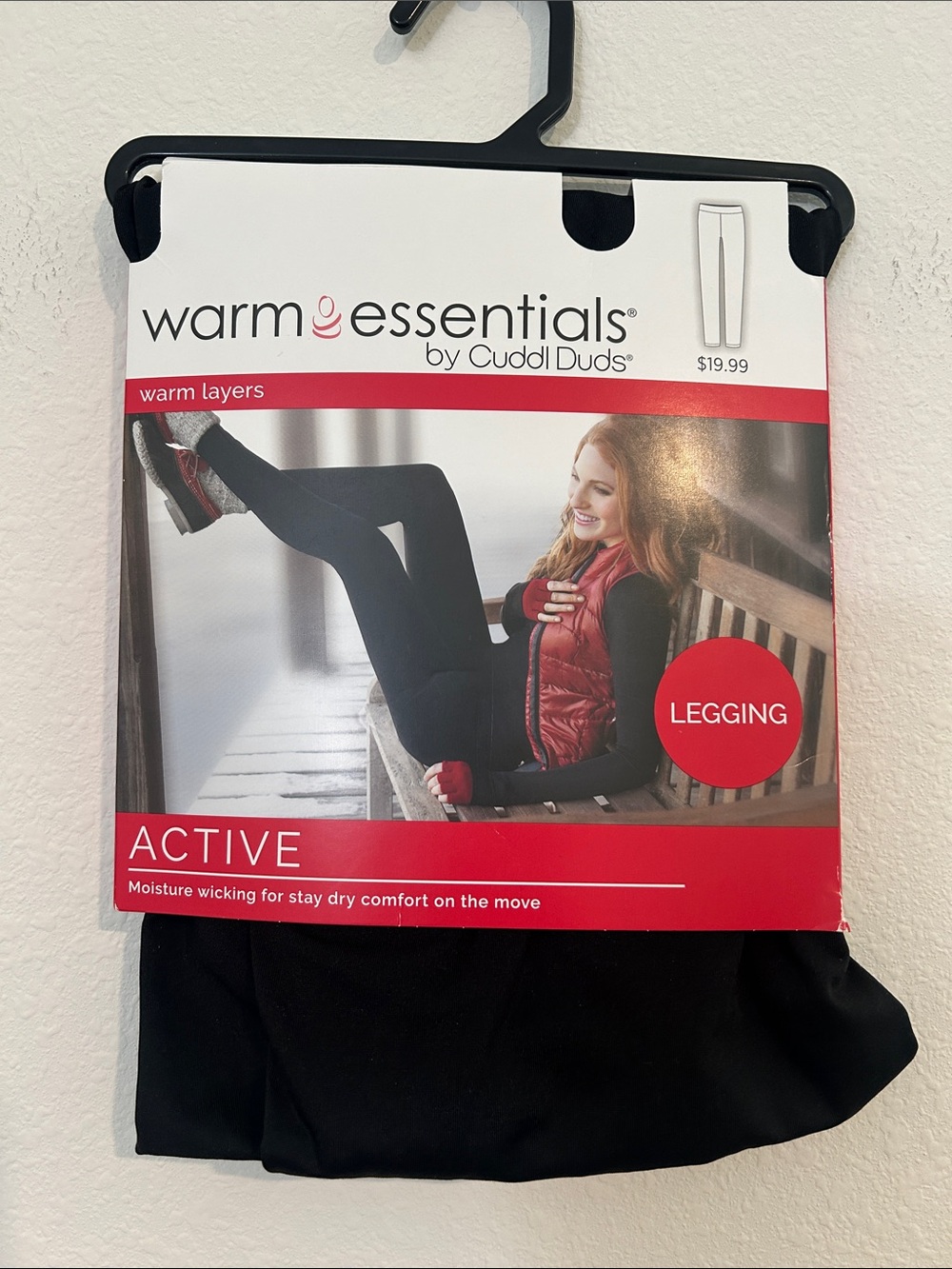 Cuddl Duds Black Active Leggings
